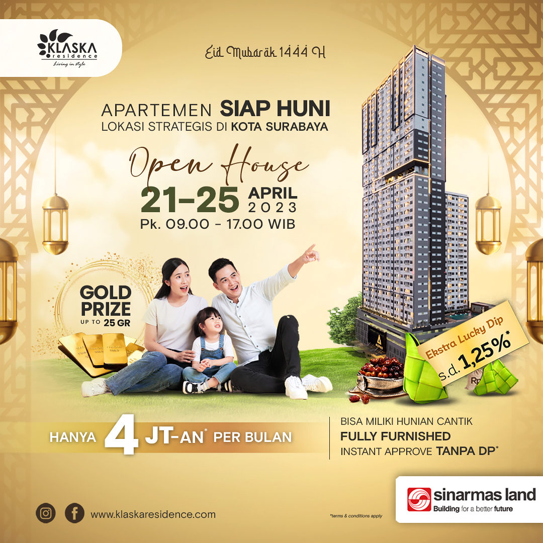 Eid Mubarak 1444H Open House - Open House 21-25 April 2023 Kami Siap Melayani Anda selama Libur Lebaran